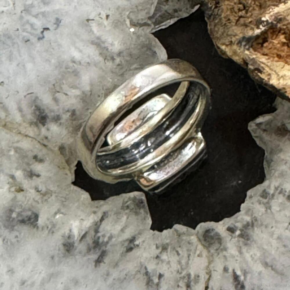 Carolyn Pollack Sterling Silver Square Jasper Decorated Ring Sz 6 & 8 For Women - Picture 7 of 10